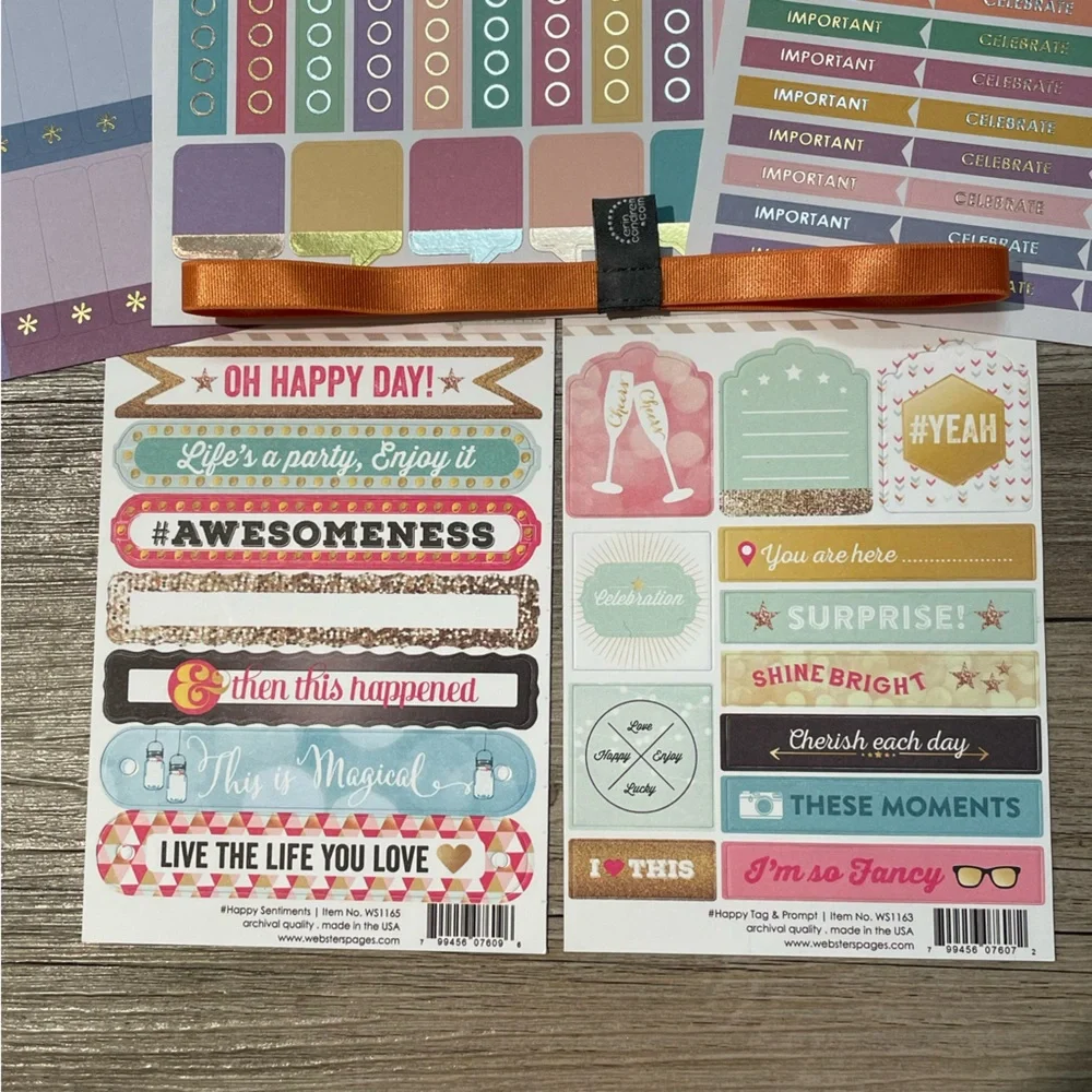 Erin Condren Bundle of Sticker Sheet perfect for Journals/Planners/Calendars
